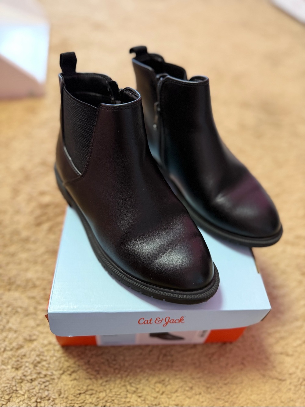 Cat & Jack Black Chelsea Ankle Boots
